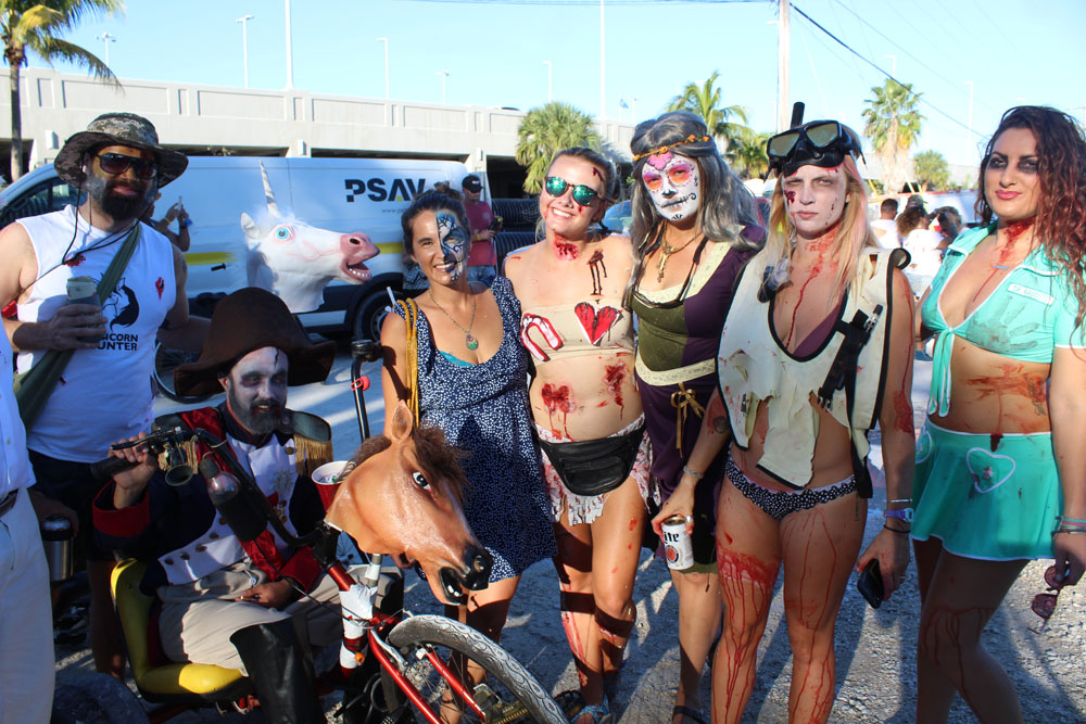 Zombie Bike Ride 2018 photo - Duval Street, Key West